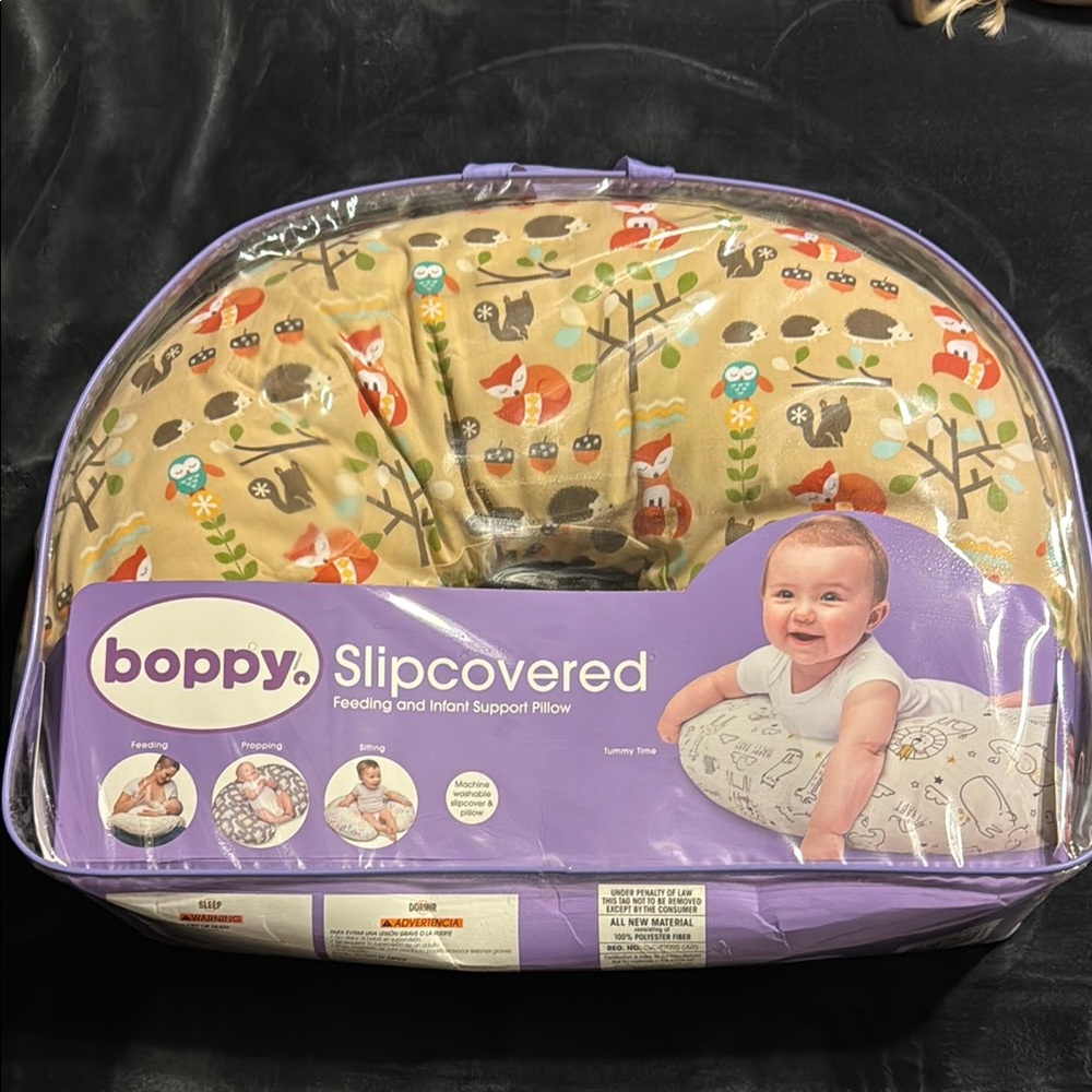 Boppy Woodland Animal Print Slipcovered Pillow